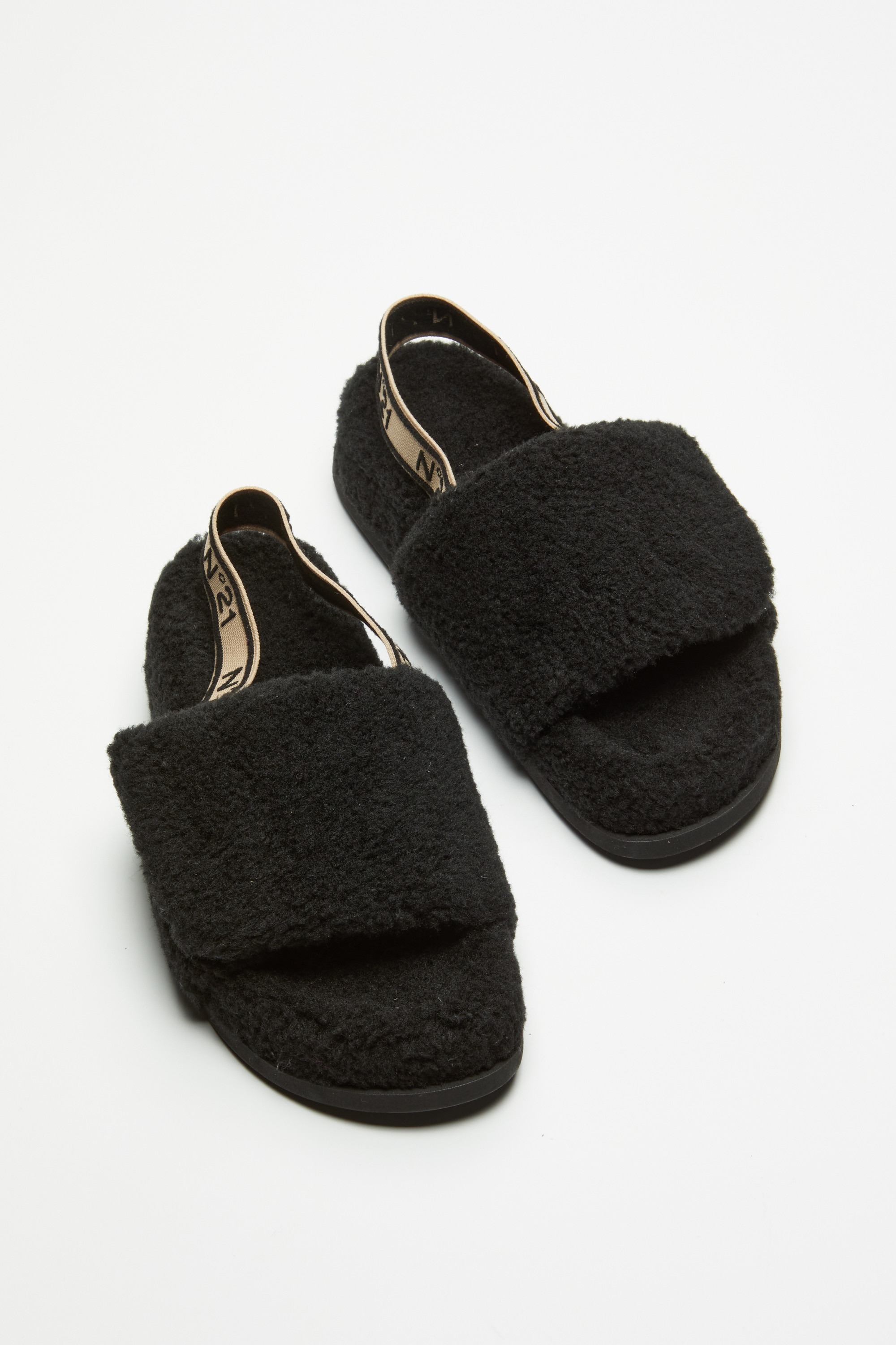 Меховые сандалии №21 black Меховые сандалии №21 black