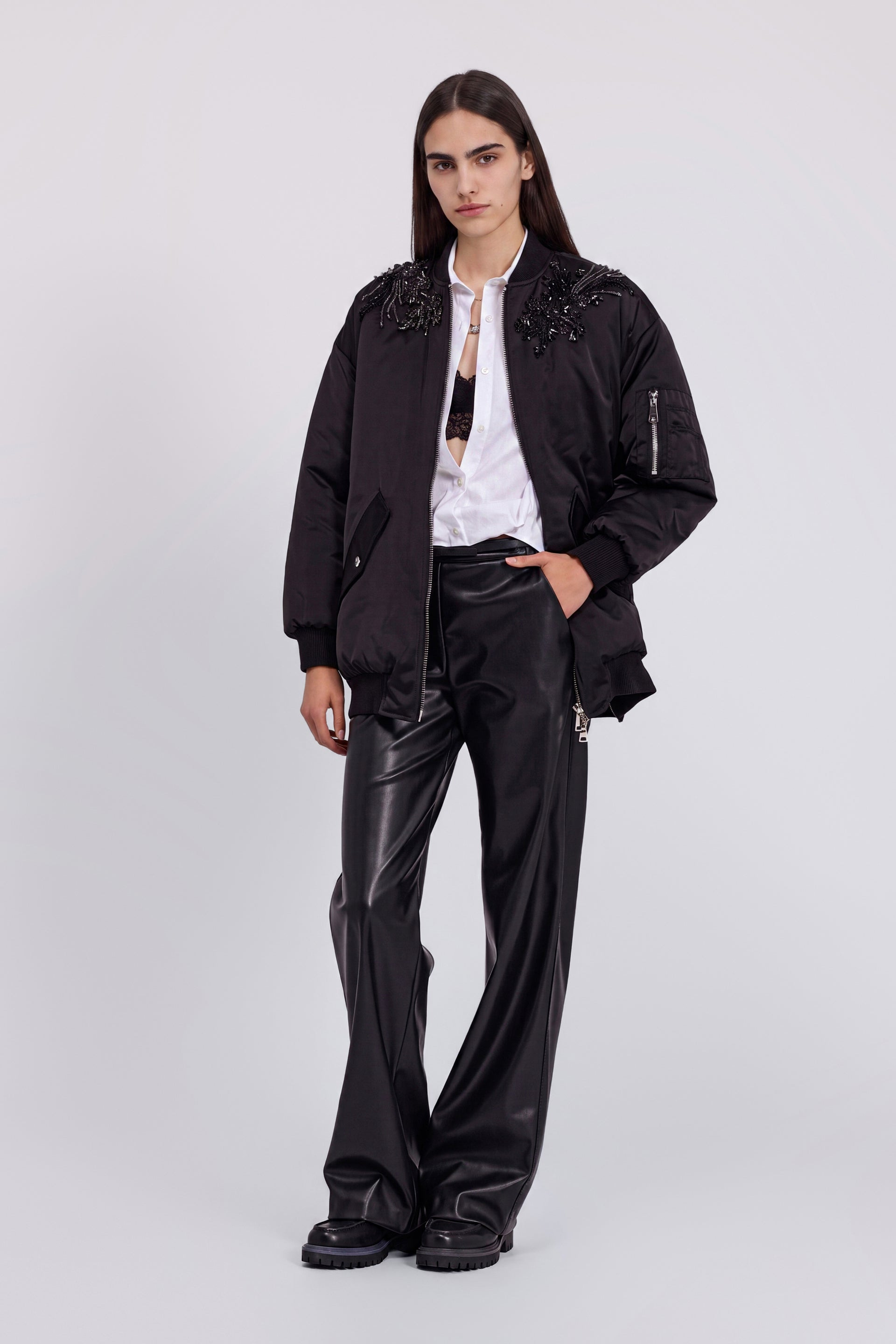 Бомбер Ermanno Scervino nero Бомбер Ermanno Scervino nero