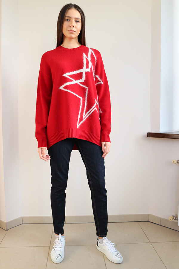 Пуловер №21 red